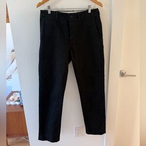 Buck Mason Officer Pant, Black, Size 30